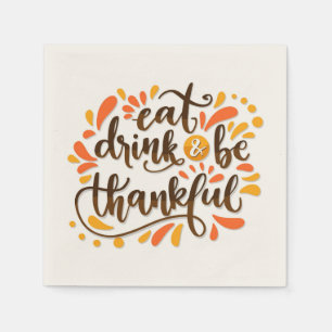 Thanksgiving Holiday Paper Napkins Servet