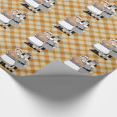 Thanksgiving Holiday Pilgrim inpakpapier (Hoek)