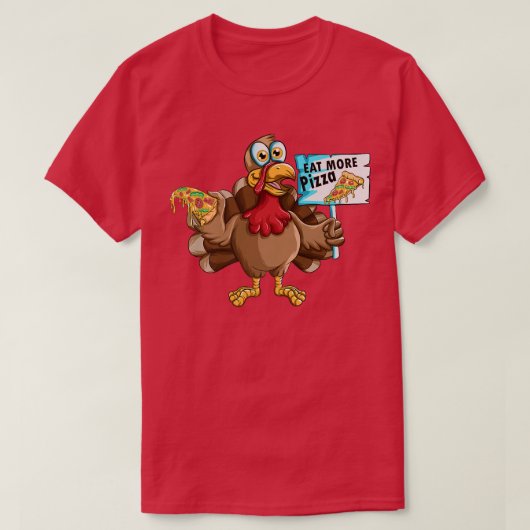 Thanksgiving Holiday Turkije: Snel eten meer Piz T-shirt (Design voorkant)
