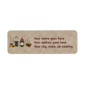 Thanksgiving Honden Etiket (Voorkant)