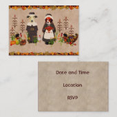 Thanksgiving Honden Informatiekaartje (Voorkant / Achterkant)
