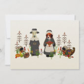 Thanksgiving Honden Kaart (Voorkant)