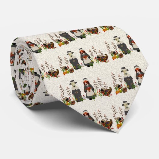 Thanksgiving Honden Stropdas (Opgerold)