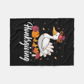 Thanksgiving Honksgiving Fleece Deken (Voorkant (Horizontaal))