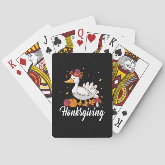 Thanksgiving Honksgiving Pokerkaarten (Achterkant)