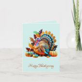 Thanksgiving honor turkey Invitacion Kaart (Voorkant)
