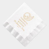 Thanksgiving hoorn des overvloeds dankbaar gezegen folie servetten (Rechts)