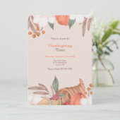 Thanksgiving Hoorn des Overvloeds Kaart (Staand voorkant)