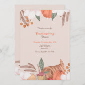 Thanksgiving Hoorn des Overvloeds Kaart (Voorkant / Achterkant)