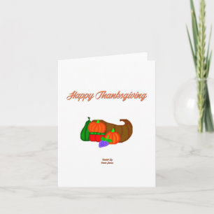 Thanksgiving Hoorn Des Overvloeds Verticale Wenska Kaart