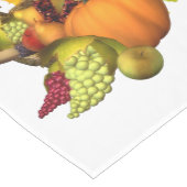 Thanksgiving Horn of Plenty on White Medium Tafelloper (Hoek)