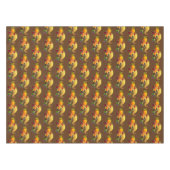 Thanksgiving Horn van Plenty op Brown Tafelkleed (Voorkant (Horizontaal))