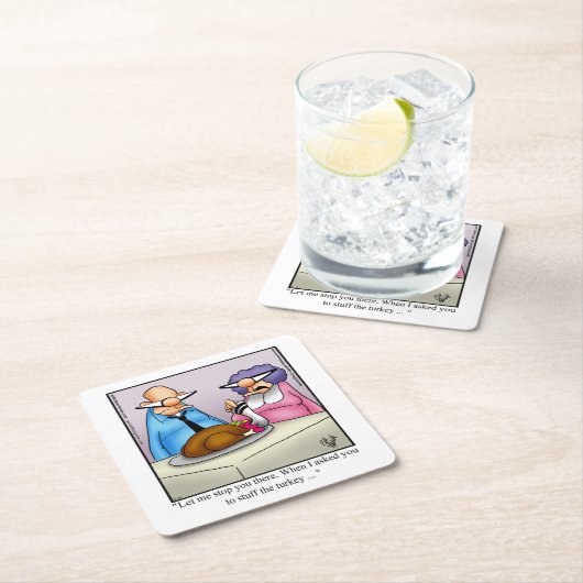 Thanksgiving Humor Bar Onderzetters (Insitu)