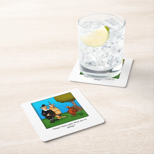 Thanksgiving Humor Bar Onderzetters (Insitu)