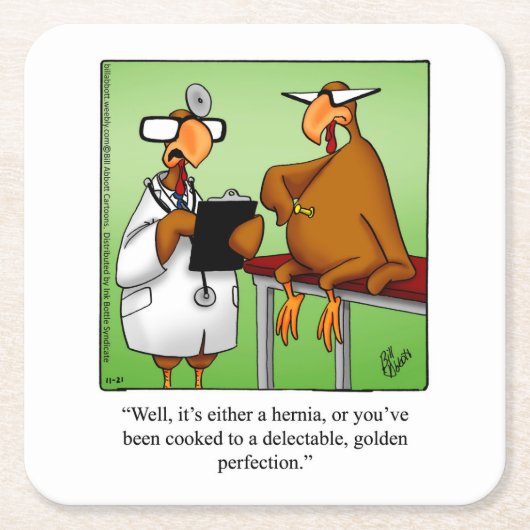 Thanksgiving Humor Bar Onderzetters (Voorkant)