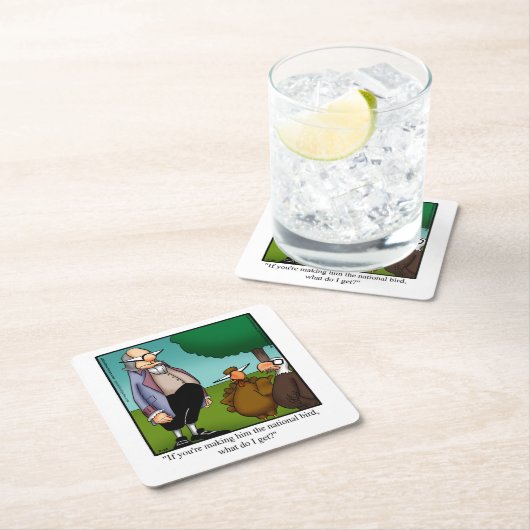 Thanksgiving Humor Bar Onderzetters (Insitu)