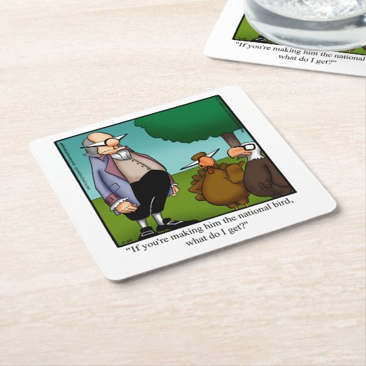 Thanksgiving Humor Bar Onderzetters (Schuin)