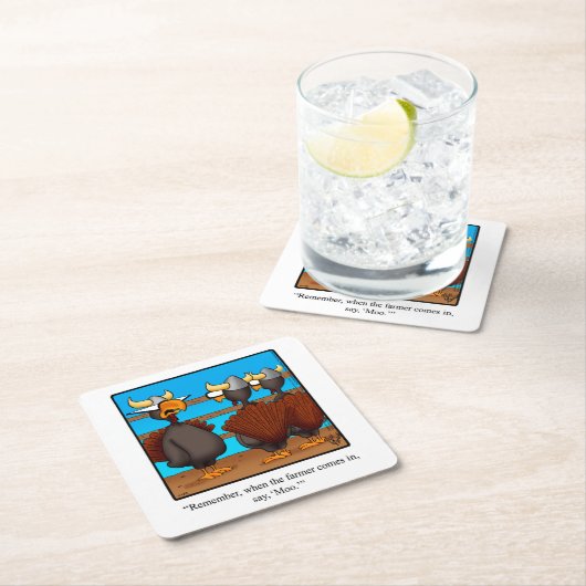 Thanksgiving Humor Bar Onderzetters (Insitu)