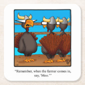 Thanksgiving Humor Bar Onderzetters (Voorkant)