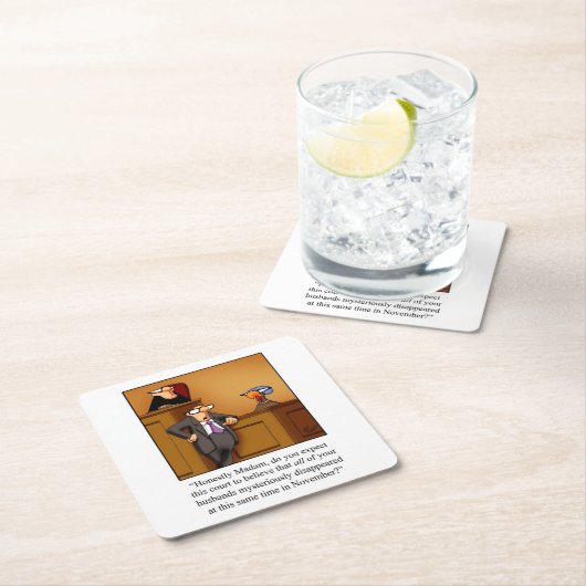 Thanksgiving Humor Bar Onderzetters (Insitu)