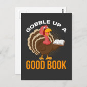 Thanksgiving  Humor boeklezer Briefkaart (Voorkant / Achterkant)