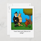 Thanksgiving Humor Briefkaart "Spectickles" (Voorkant / Achterkant)