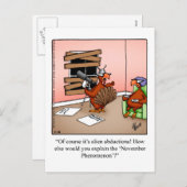 Thanksgiving Humor Briefkaart "Spectickles" (Voorkant / Achterkant)