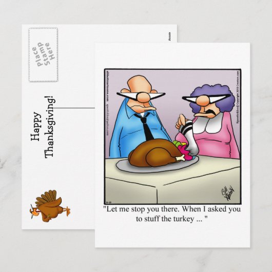 Thanksgiving Humor Briefkaart "Spectickles" (Voorkant / Achterkant)