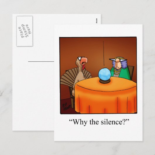 Thanksgiving Humor Briefkaart "Spectickles" (Voorkant / Achterkant)