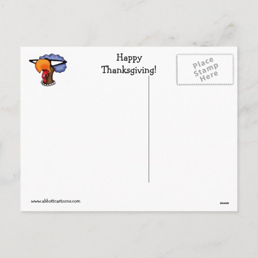 Thanksgiving Humor Briefkaart "Spectickles" (Achterkant)