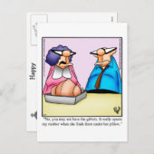 Thanksgiving Humor Briefkaart "Spectickles" (Voorkant / Achterkant)