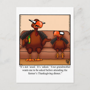 Thanksgiving Humor Briefkaart "Spectickles"