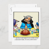 Thanksgiving Humor Briefkaart "Spectickles" (Voorkant / Achterkant)