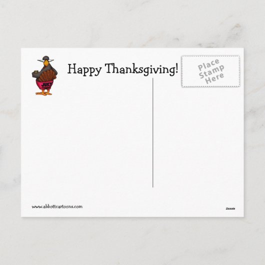 Thanksgiving Humor Briefkaart "Spectickles" (Achterkant)