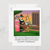 Thanksgiving Humor Briefkaart "Spectickles" (Voorkant / Achterkant)