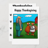 Thanksgiving Humor "Delicious" uitnodigingen (Voorkant / Achterkant)