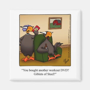 Thanksgiving Humor "Gibets of Steel" Magnet Gift