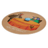 Thanksgiving Humor Glass Cutting Board Snijplank (Hoek)