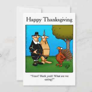 Thanksgiving Humor "Heck Ja!" Uitnodigingen