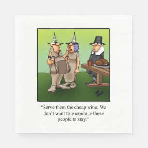 Thanksgiving Humor Holiday Napkins  Servet