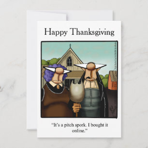 Thanksgiving Humor Invitatie Kaart