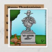 Thanksgiving Humor Invitatie Kaart (Voorkant / Achterkant)