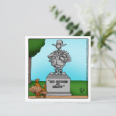 Thanksgiving Humor Invitatie Kaart (Staand voorkant)