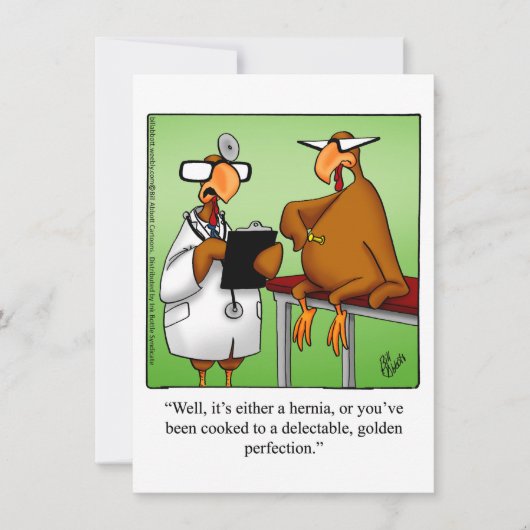 Thanksgiving Humor Invitatie Kaart (Voorkant)