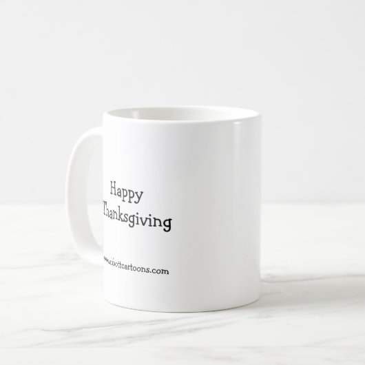 Thanksgiving Humor Koffie Mok (Voorkant links)