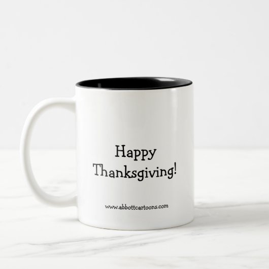 Thanksgiving Humor Koffie Mok (Links)