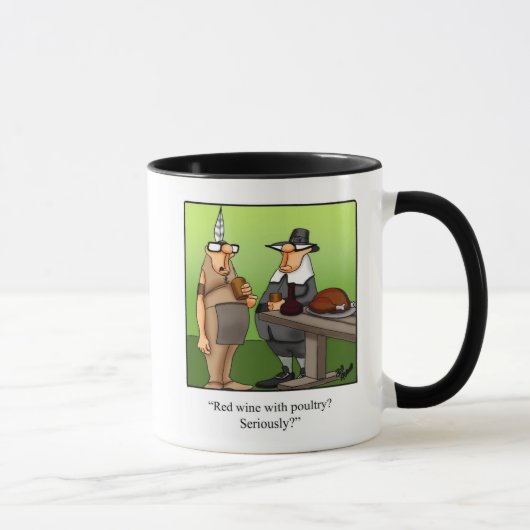 Thanksgiving Humor Koffie Mok Gift (Rechts)