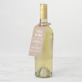 Thanksgiving Humor Labels wijn (Schuin)