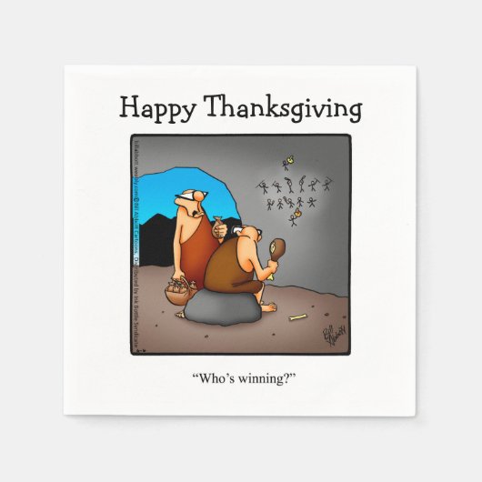 Thanksgiving Humor Papieren servetten (Voorkant)