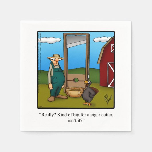 Thanksgiving Humor Papieren servetten (Voorkant)